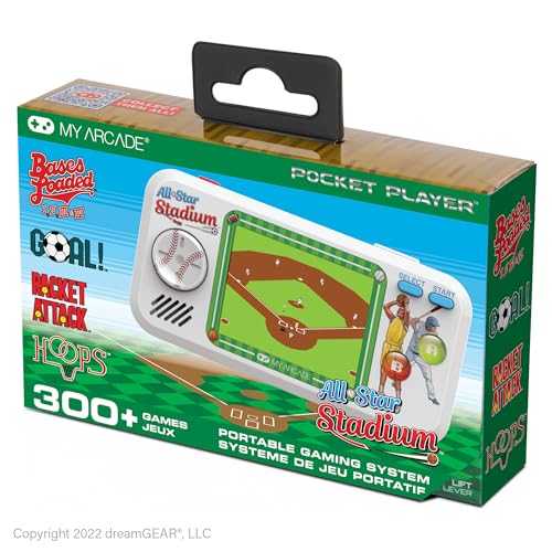Console de jeu portable My Arcade Pocket Player All-Star Stadium, 307 jeux en 1 Console de jeu portable My Arcade Pocket Player All-Star Stadium, 307 jeux en 1